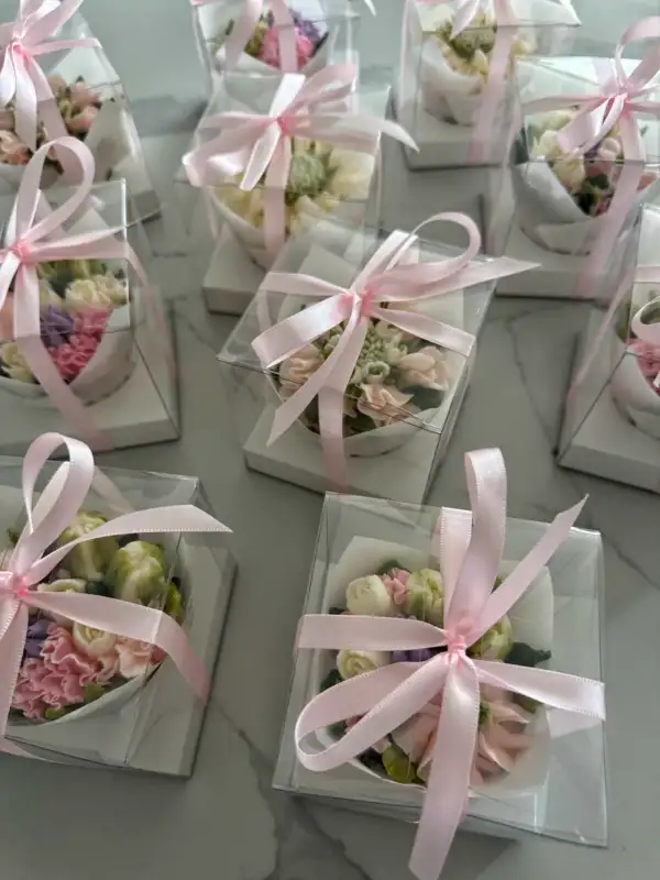 Individual Floral Cupcakes
