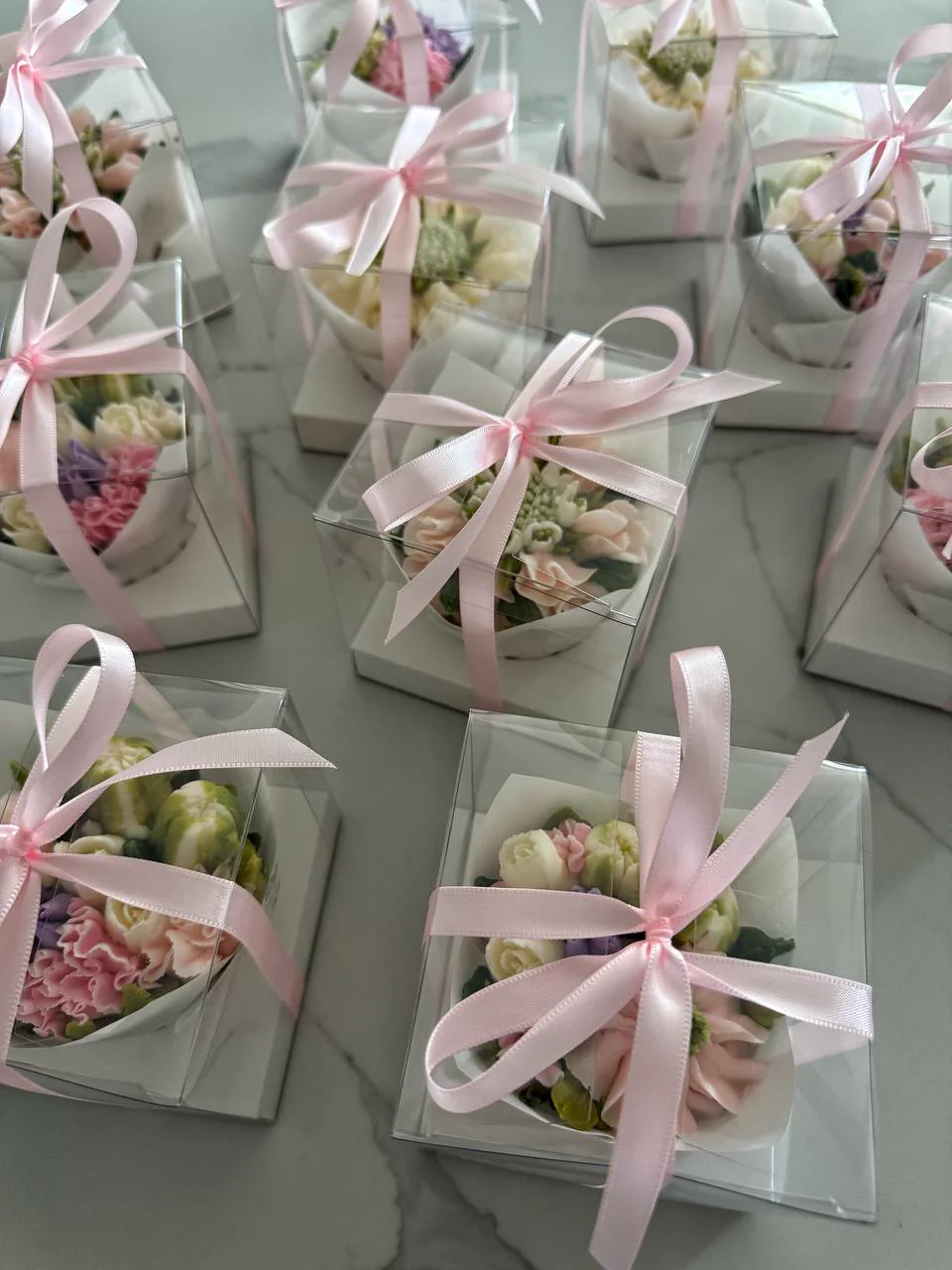 Individual Floral Cupcakes
