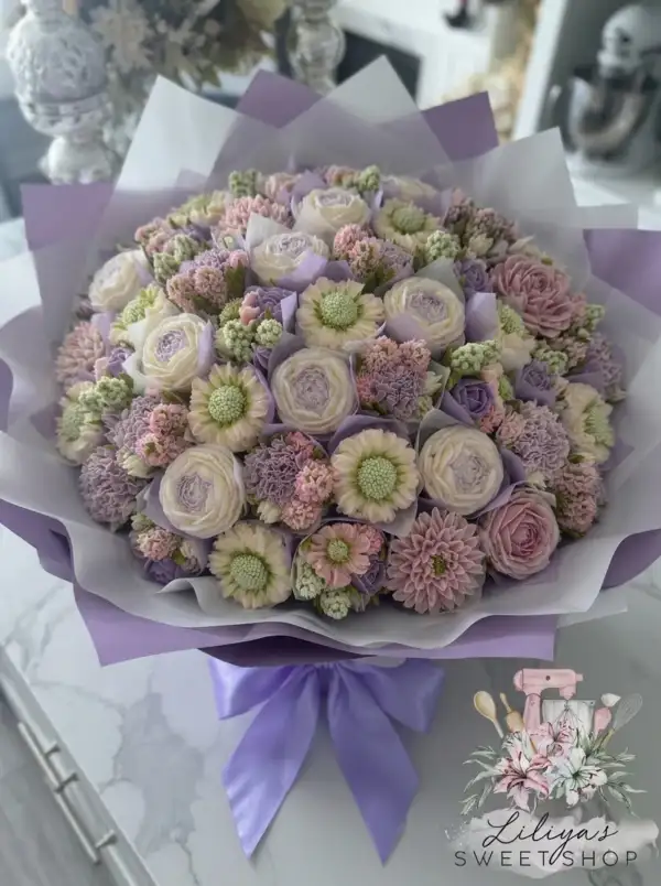 LAVENDER - Mega Cupcake Bouquet of 50